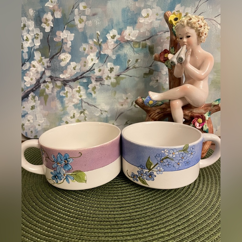 Floral Ceramic Mugs Flower/Spring Pattern - Picture 13 of 13